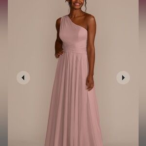 David’s bridal- bridesmaid long - one shoulder dress (BRAND NEW WITH TAGS)